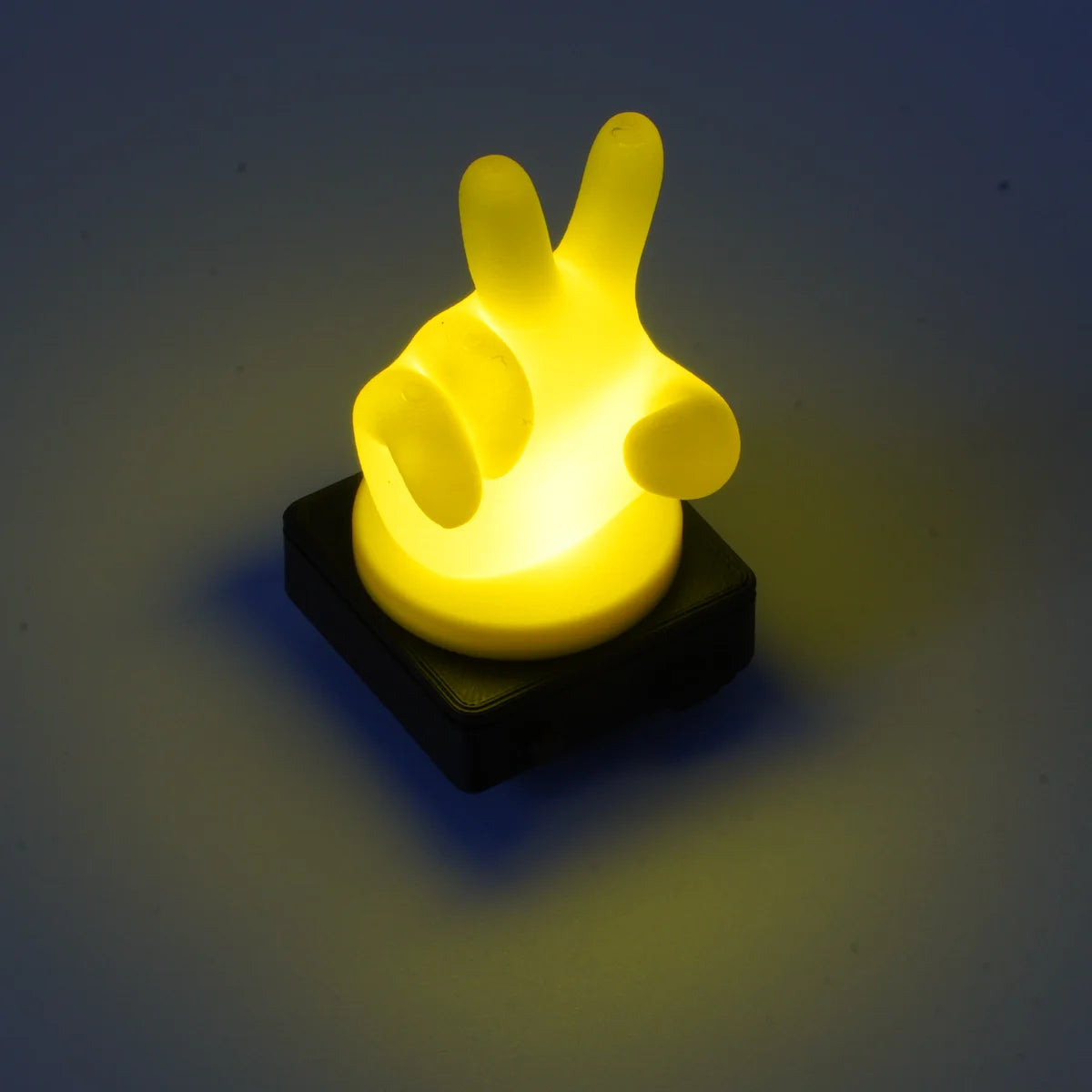 Bike Buddy Gesture glowing at night