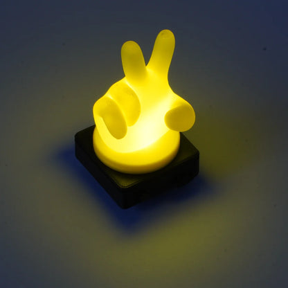 Bike Buddy Gesture glowing at night