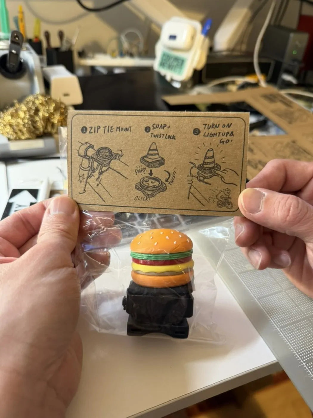 Bike Buddy packaging, back